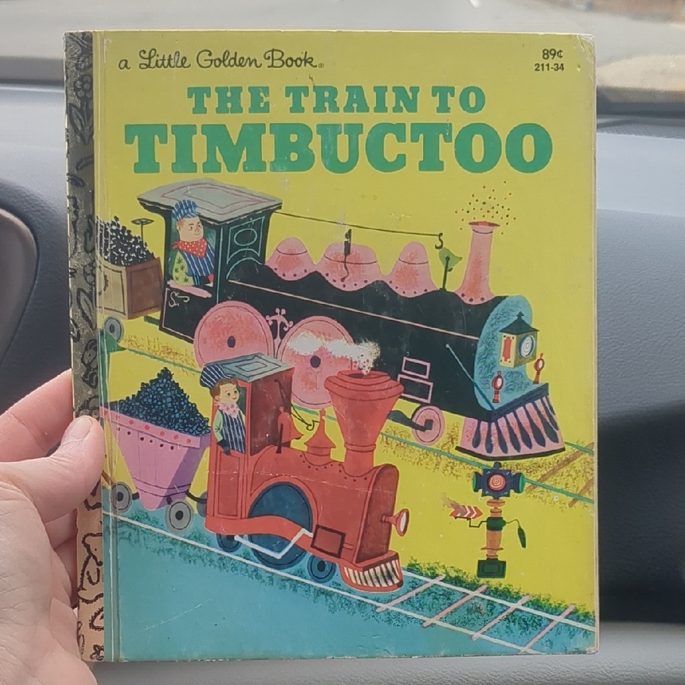 Vintage 1951 The Train to Timbuctoo Little Golden Book